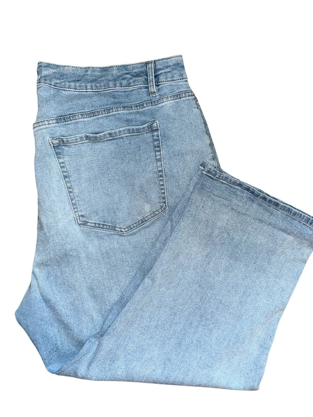 Lane Bryant size 22 Light Wash Women's Jeans - Classic Straight Crop - Picture 2 of 7